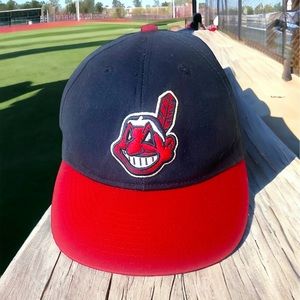 Old stock Cleveland indians chief wahoo YOUTH baseball cap SnapBack hat